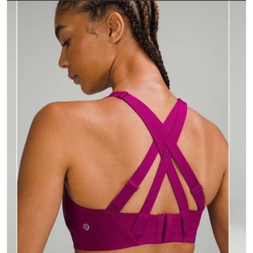 Lululemon Athletica Women's Energy Bra High Support Magenta Purple Size 38DD